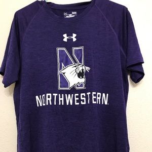Northwestern University Under Armour Tee. Size SM